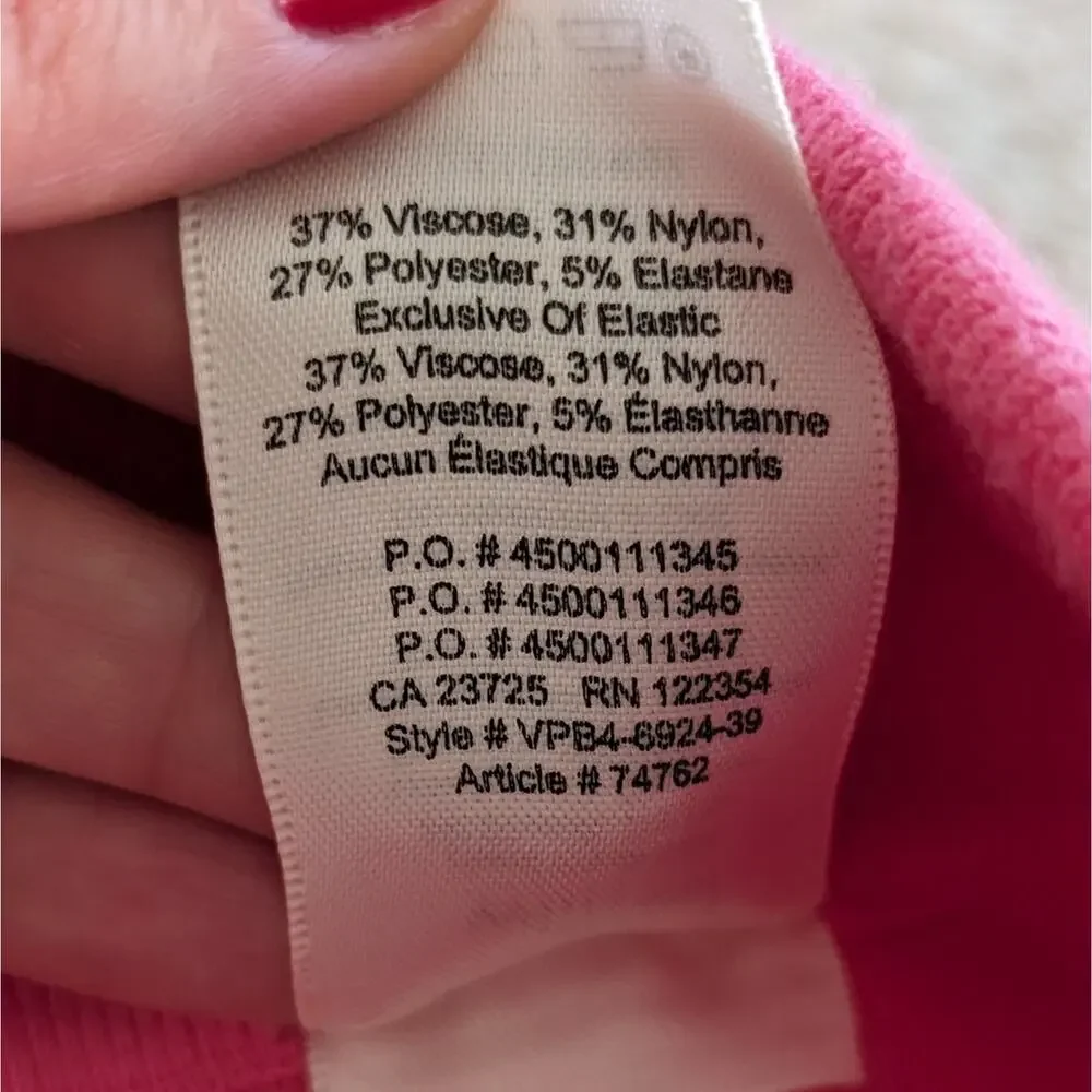 Aritzia Wilfred Mackenzie Thick Knit Hot Pink Biker Short, Size S